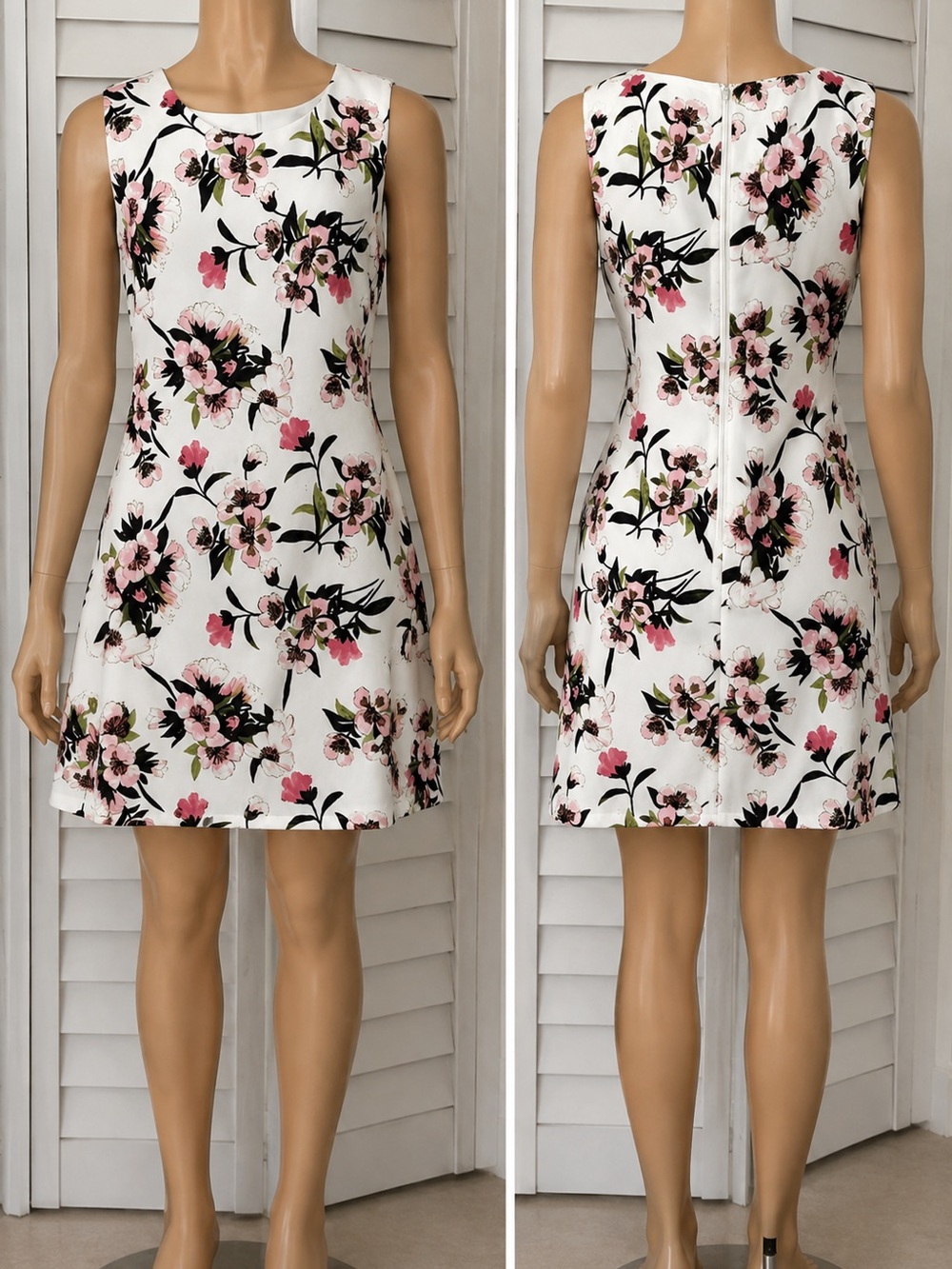 Tommy Hilfiger White Dress with Pink Floral Print